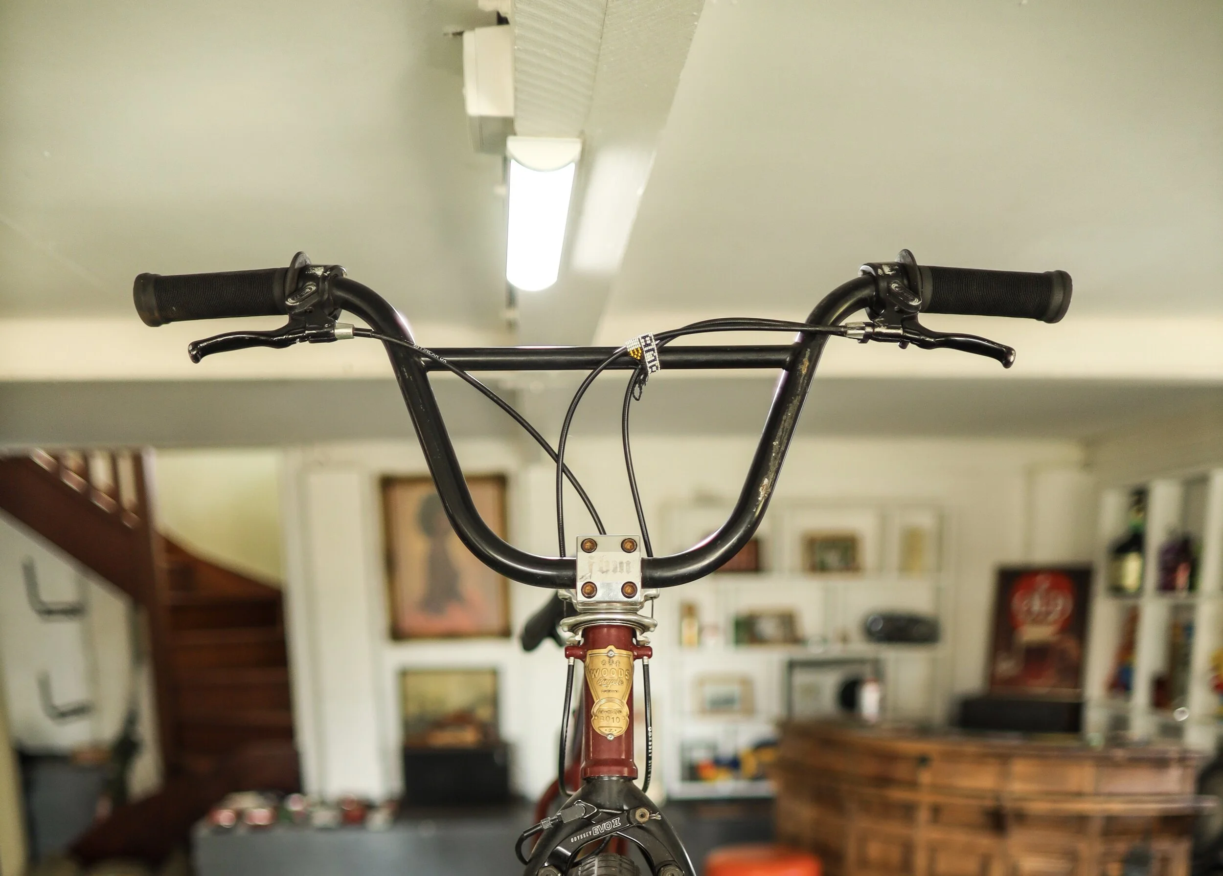 Bmx handlebars outlet on mountain bike